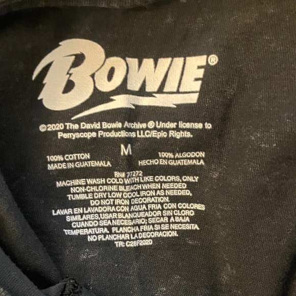 David Bowie Life on Mars Graphic T Shirt‎ Black Size Medium Cotton - Picture 4 of 8